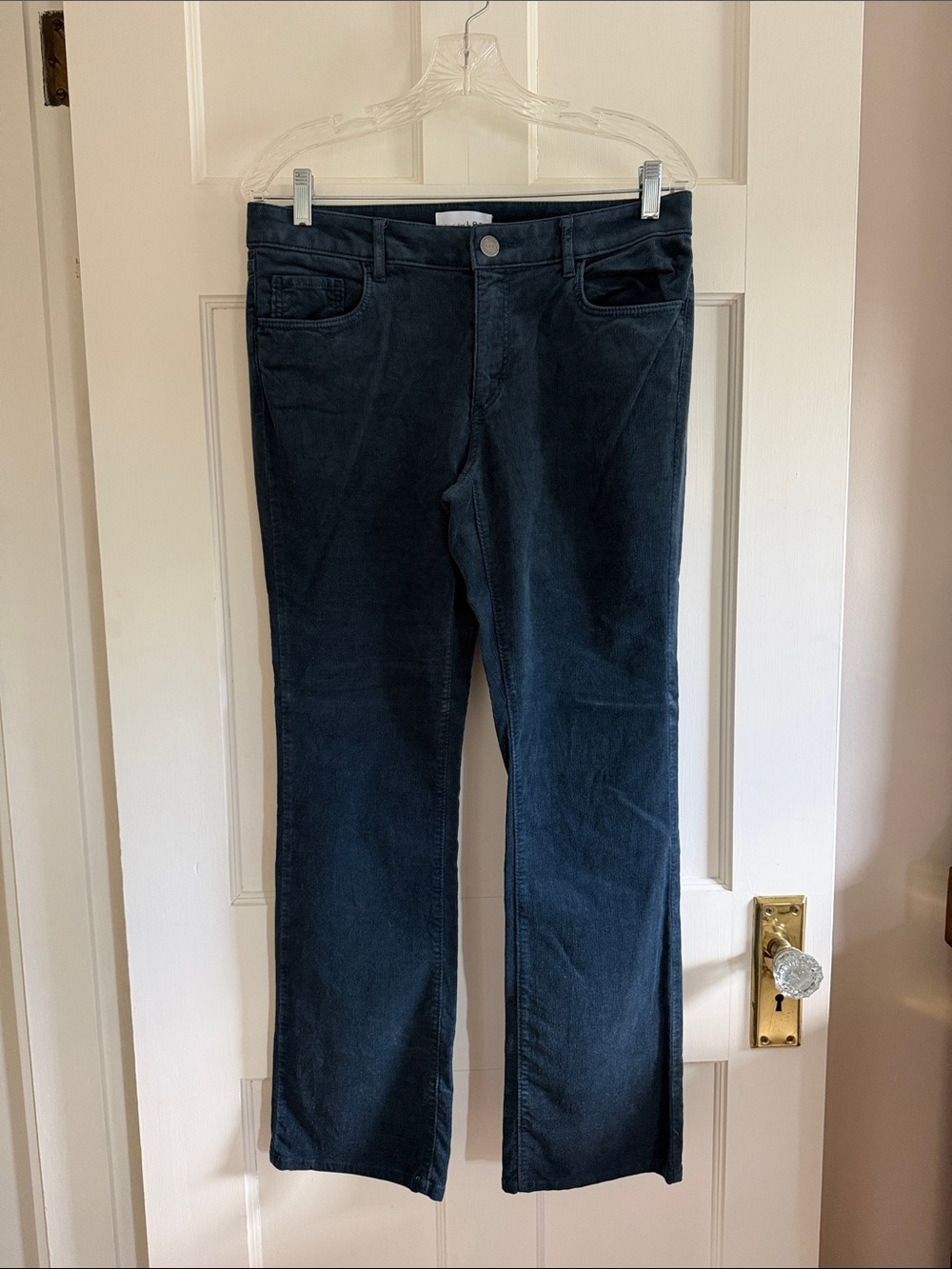 🌲Loft dark teal curvy fit bootcut corduroy pants. Size 28/6.